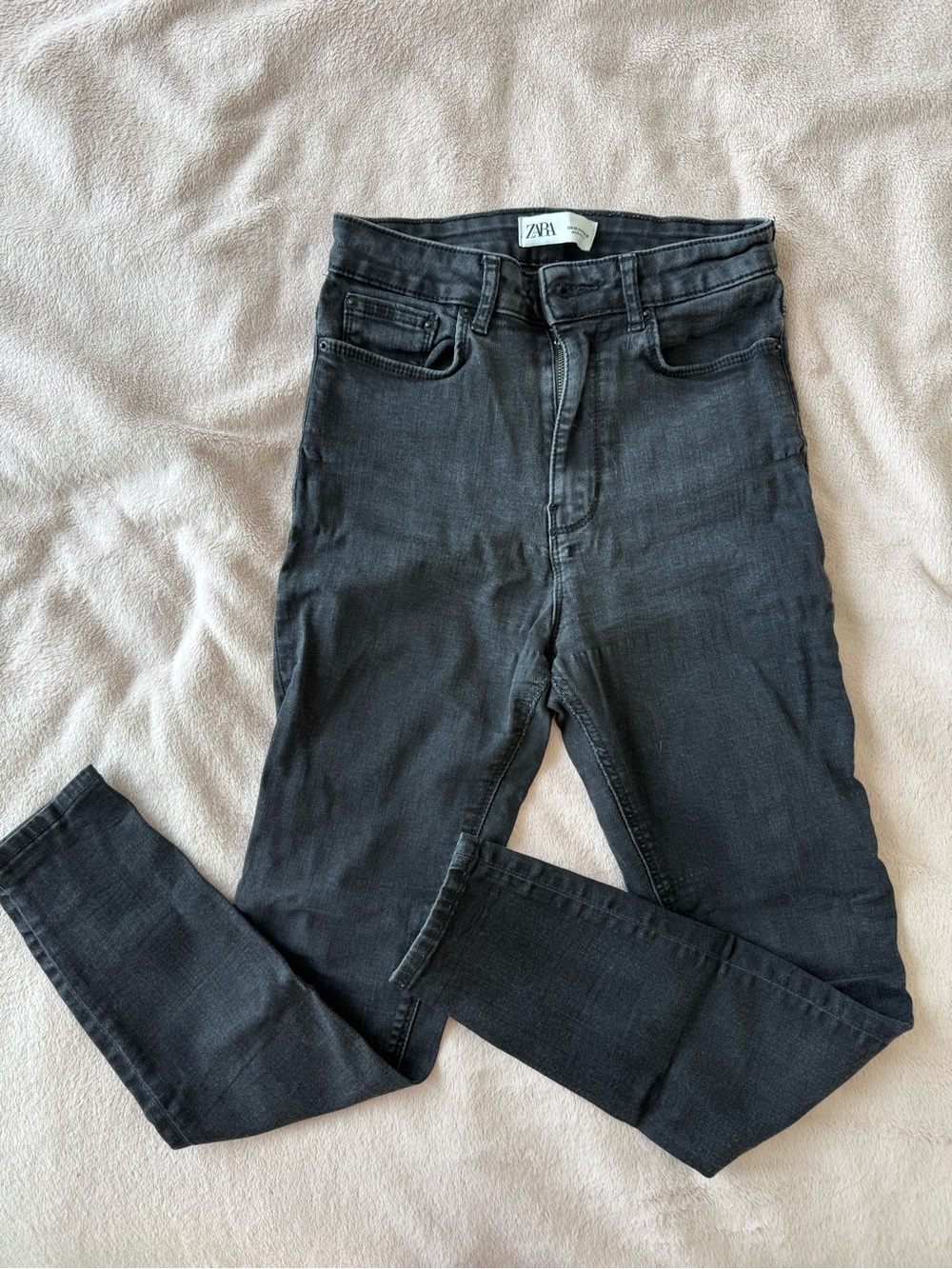 Faded Black High-Rise Skinny Jeans